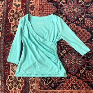 Great condition Soft Surroundings turquoise top PS